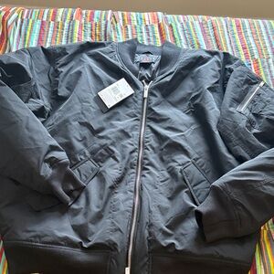Nike Air Jordan Essentials Renegade Bomber Jacket Black Size 2XL FB7316-010 $250